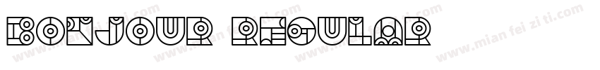 Bonjour Regular字体转换